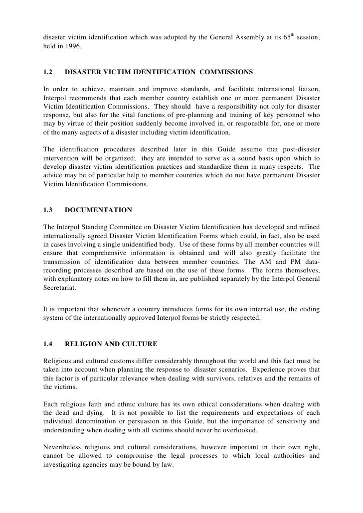 victim identification forensics disaster victim identification wikipedia